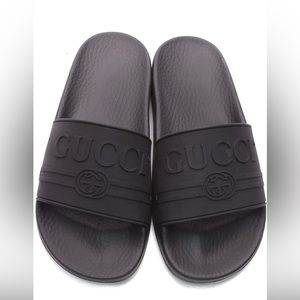 Gucci Pursuit Logo Slide Sandals